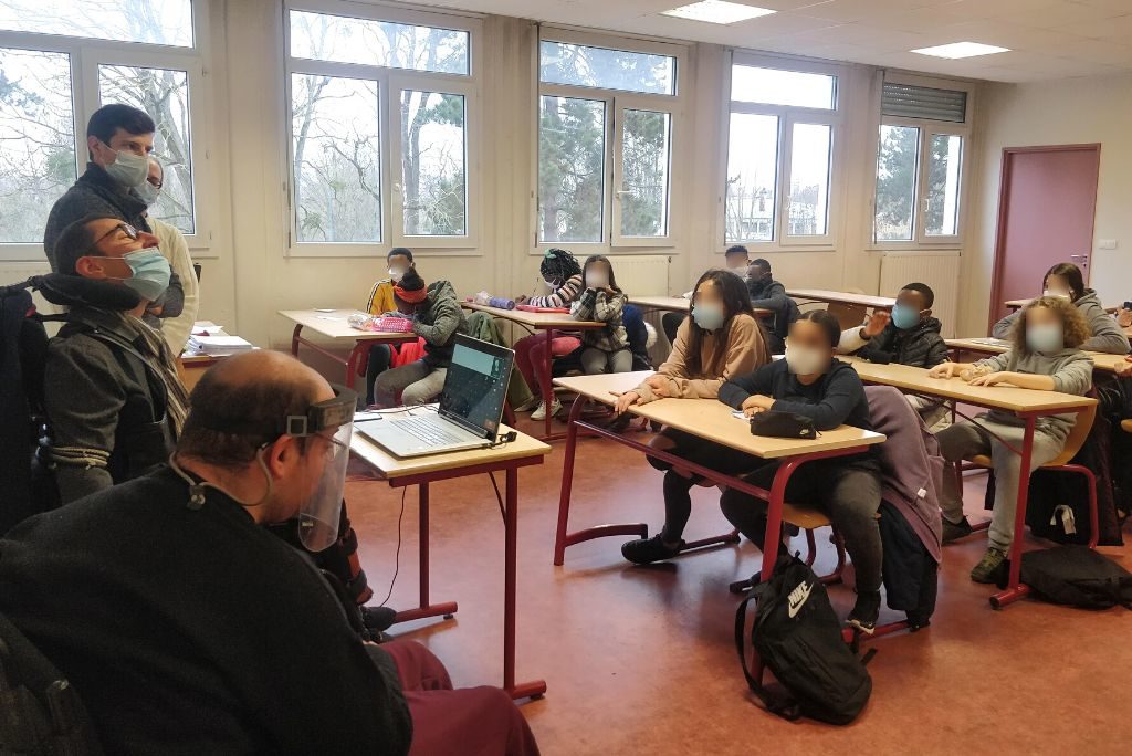 Intervention de l'association Rage d'exister dans une classe de 6 ème