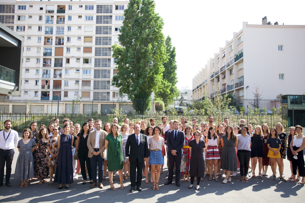 François Hollande, président de la Fondation la France s’engage, a échangé avec 55 futurs enseignants accompagnés par Le Choix de l’école pendant l'université d'été