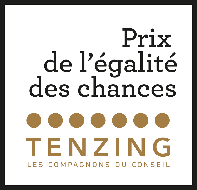 logo prix égalité des chances Tenzing partenaire mécène partenariat